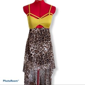 Toska Cheetah Print Dress Sz M